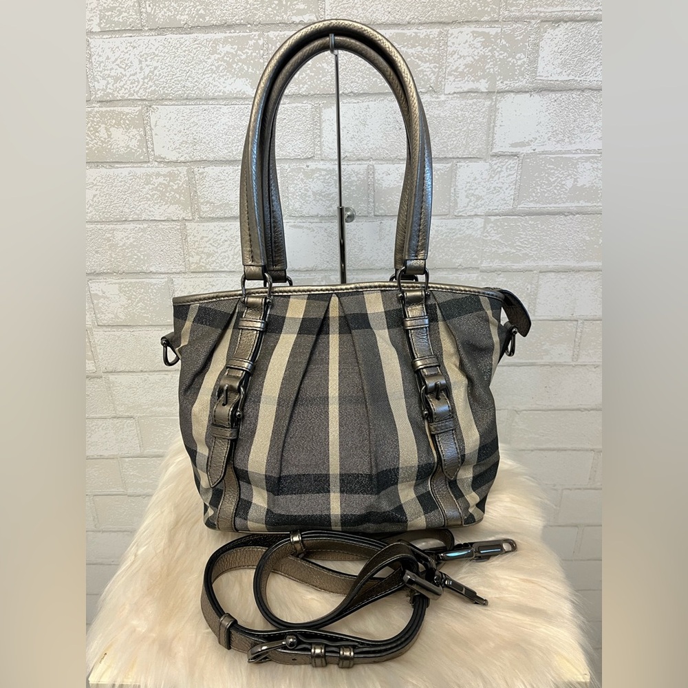 Burberry Northfield Lurex Shimmer Tote Bag